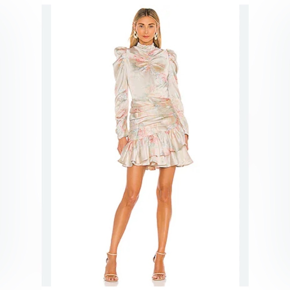 Bardot Sharna Mini Dress in Wallpaper Floral Size 6/Small